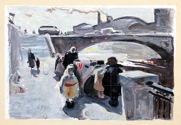 Алексеев Адольф Евгеньевич. На набережной реки Яузы 